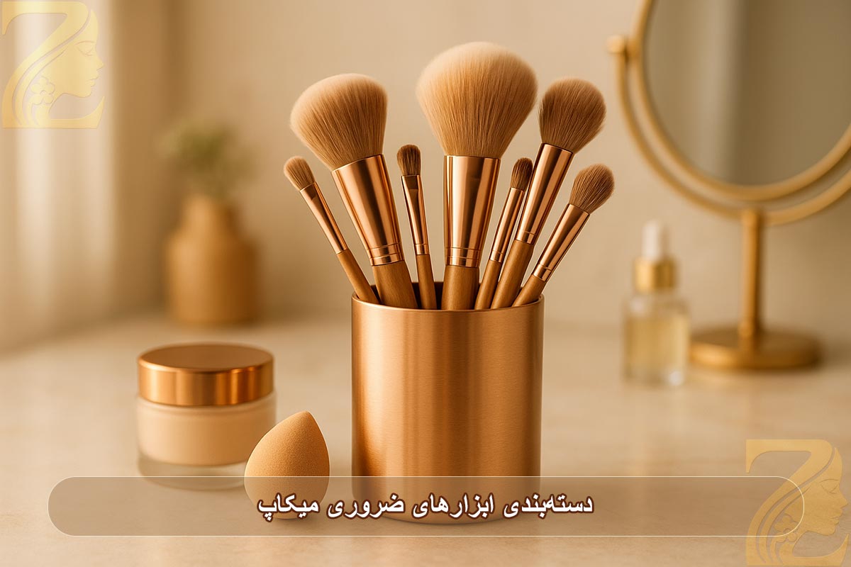 دستهبندی ابزارهای ضروری میکاپ