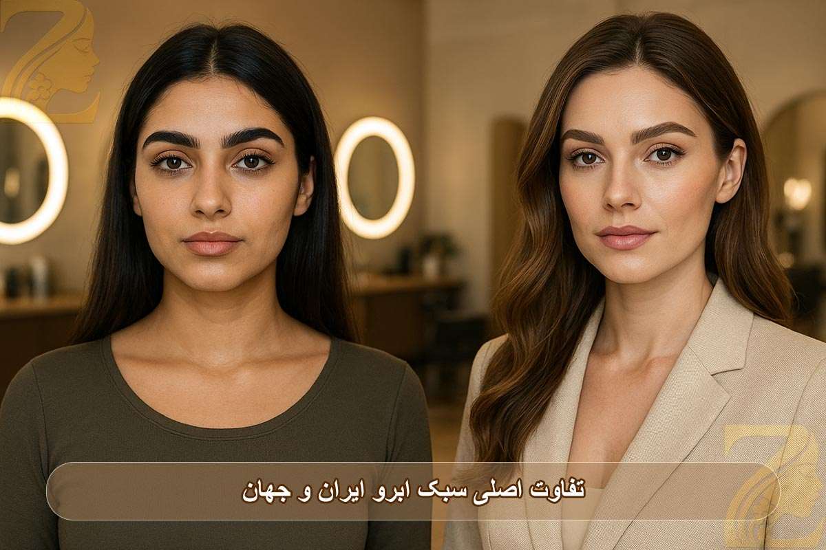 تفاوت سبک ابرو ایران و جهان