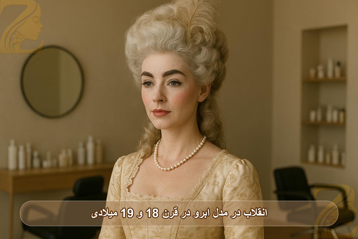 انقلاب در مد و زیبایی ابرو در قرن ۱۸ و ۱۹ میلادی