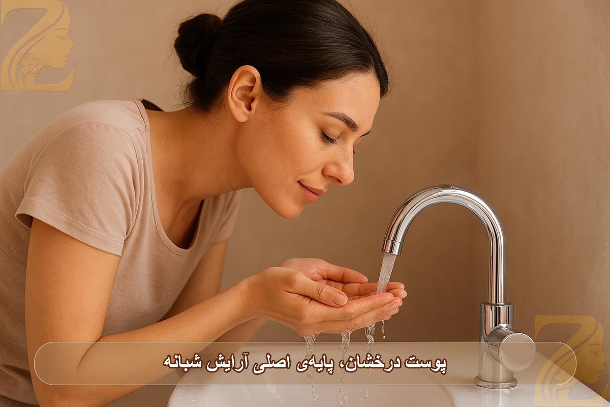 پوست درخشان، پایه‌ی اصلی آرایش شبانه