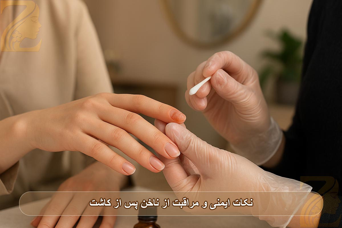 نکات ایمنی و مراقبت از ناخن پس از کاشت