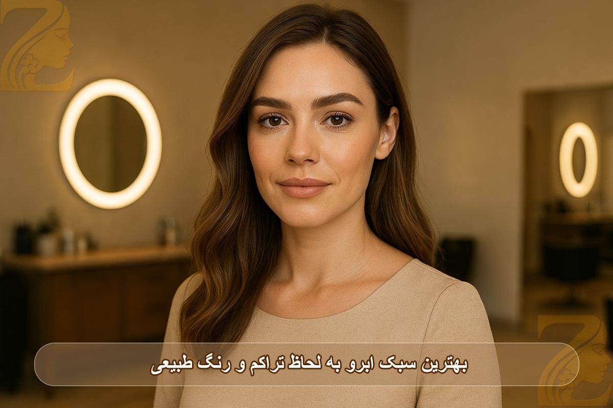 بهترین سبک ابرو به لحاظ تراکم و رنگ طبیعی ابرو فرم صورت