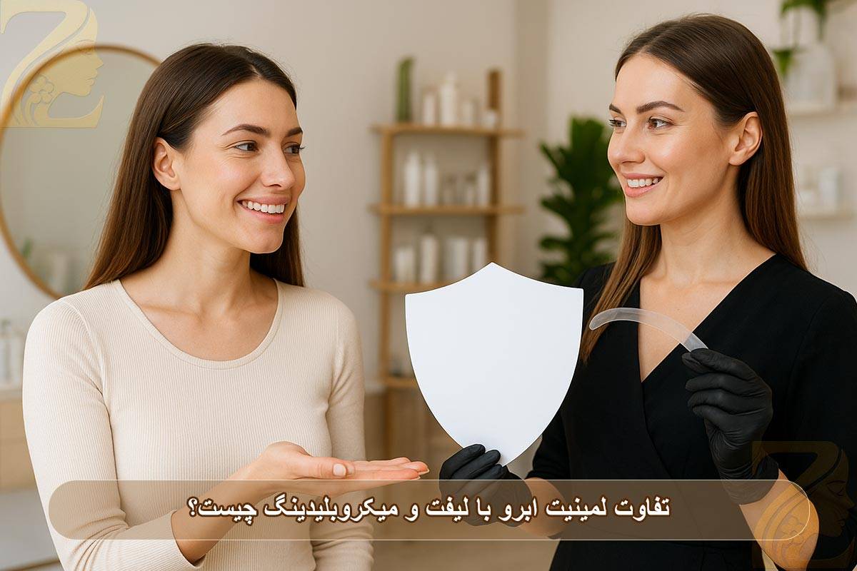 تفاوت لمینیت ابرو با لیفت و میکروبلیدینگ 