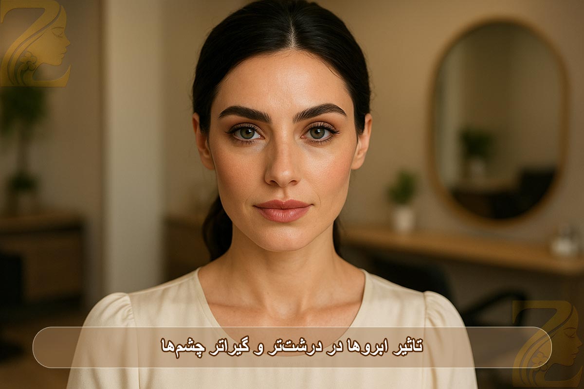 فرم ابروی مناسب چشم‌های درشت‌