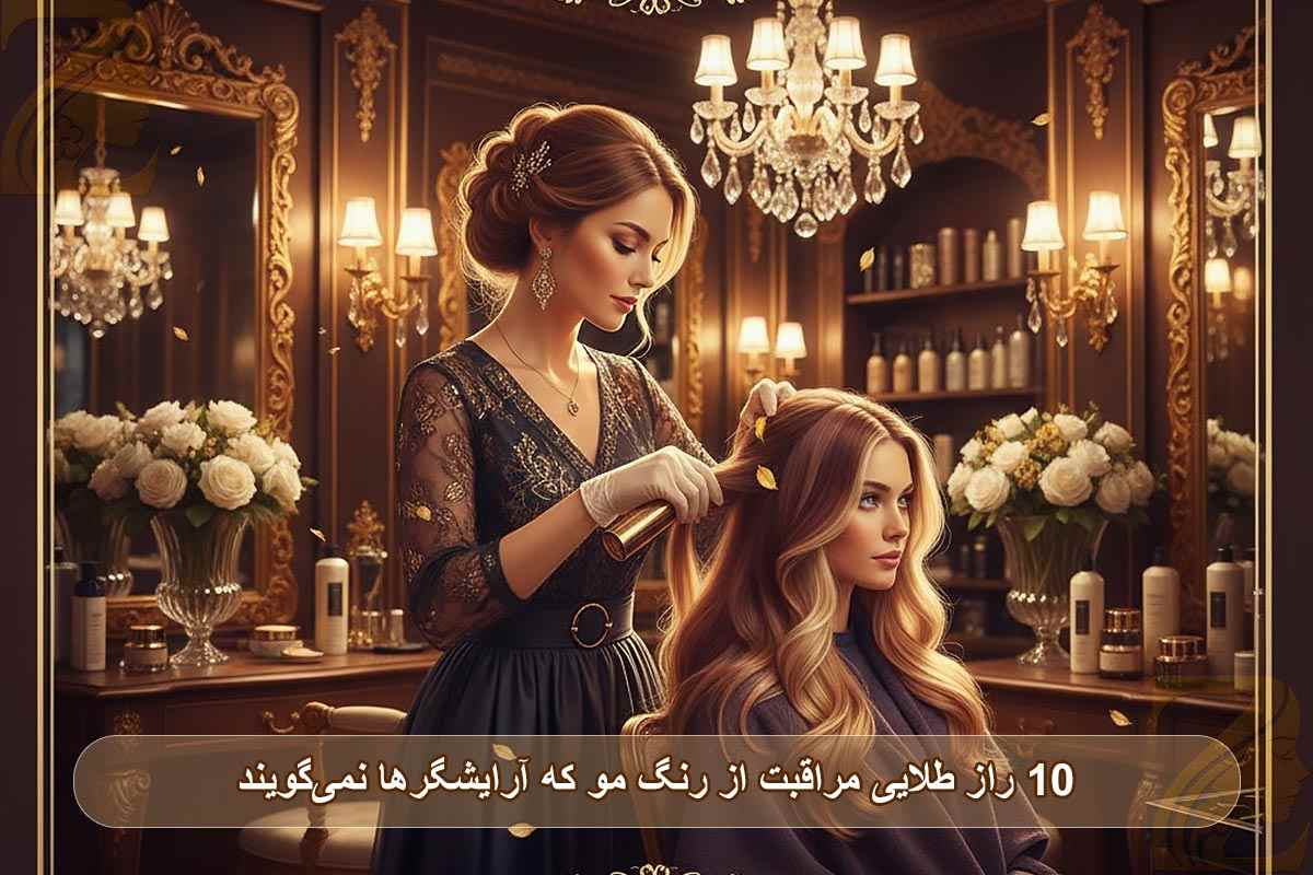 ۱۰ راز طلایی مراقبت از رنگ مو که آرایشگرها نمی‌گویند