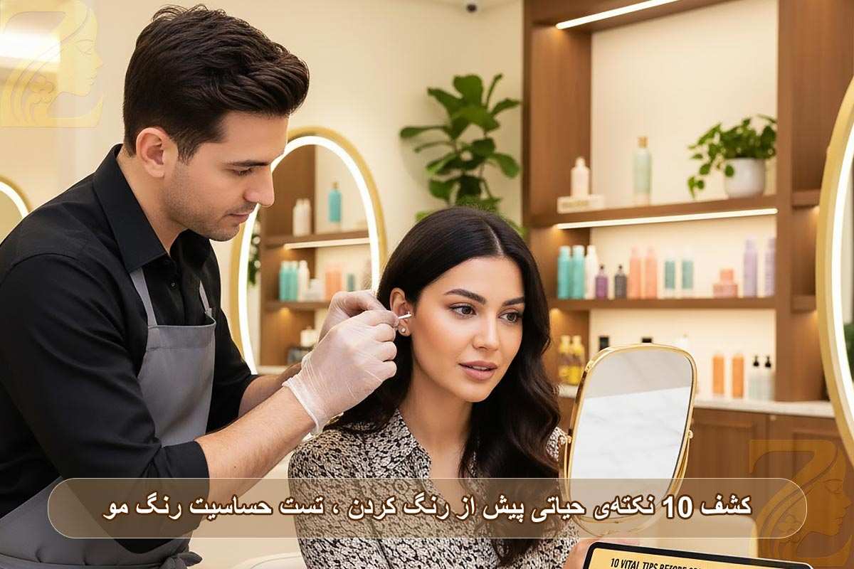 تست حساسیت رنگ مو: کشف ۱۰ نکته‌ی حیاتی پیش از رنگ کردن