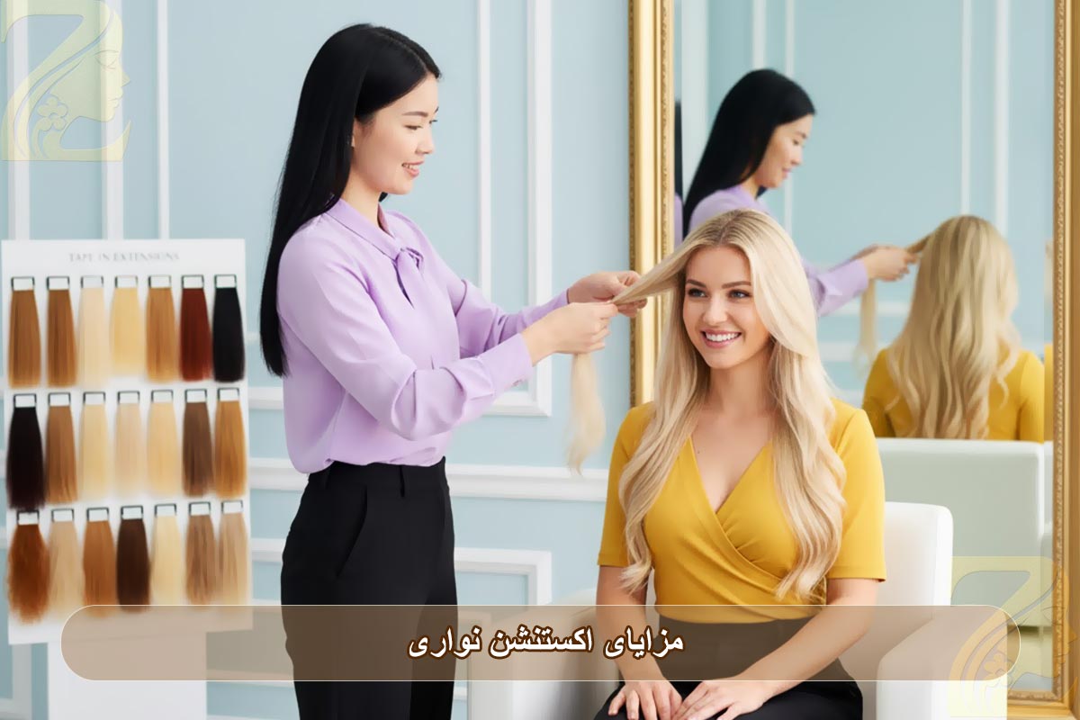 مزایای اکستنشن مو نواری