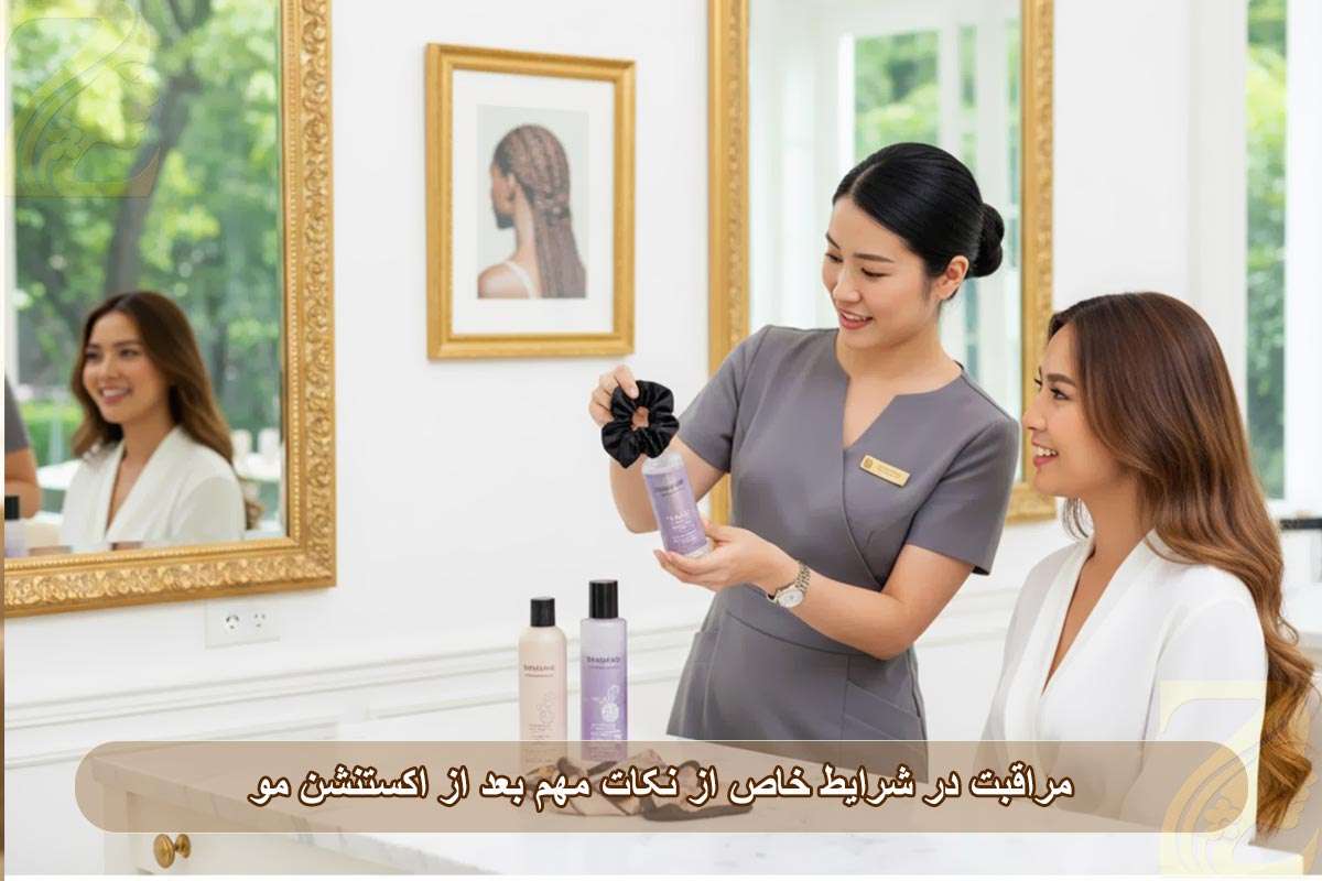 مراقبت در شرایط خاص بعد از اکستنشن مو برای حفظ زیبایی و دوام