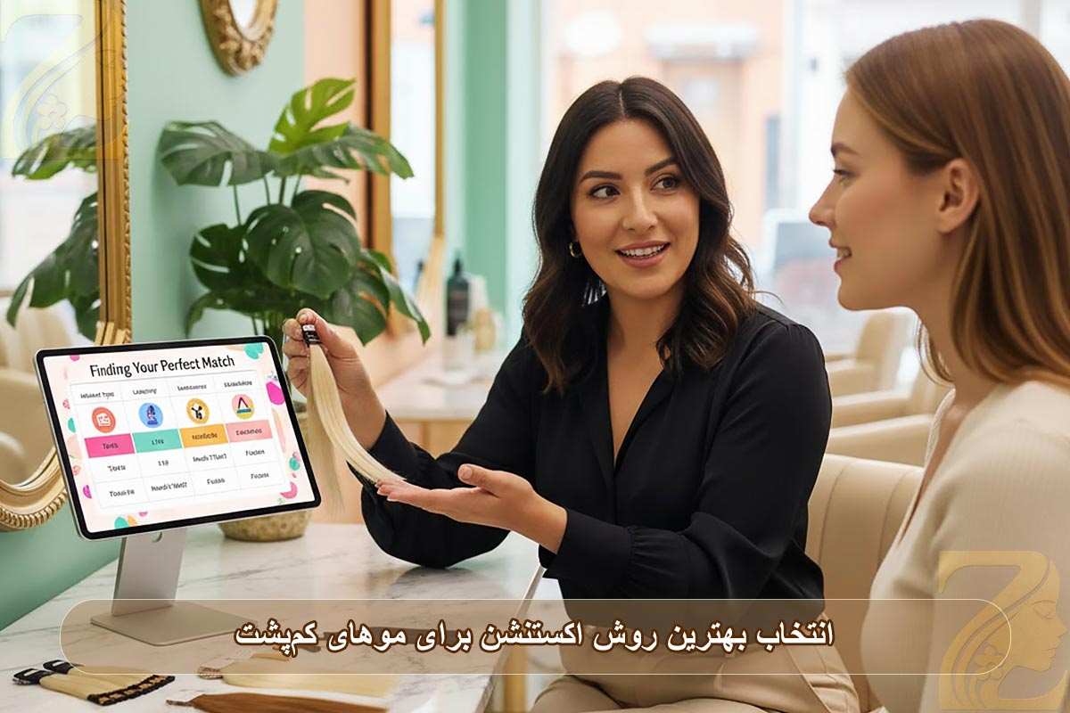 انتخاب بهترین روش اکستنشن برای موهای کم‌پشت