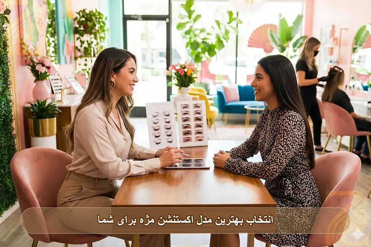 مقایسه مدل‌ های اکستنشن مژه