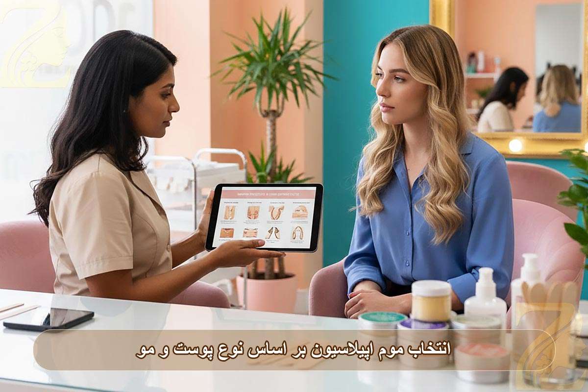 انتخاب موم اپیلاسیون بر اساس نوع پوست و مو