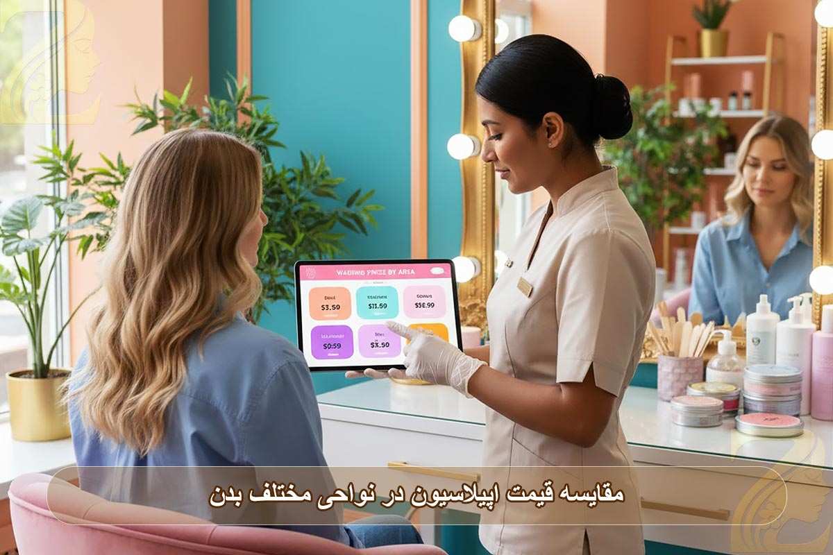 مقایسه قیمت اپیلاسیون در نواحی مختلف بدن