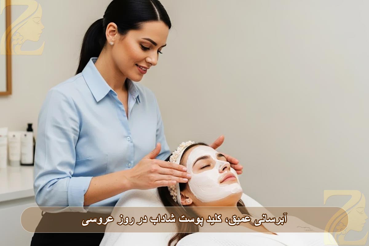 آبرسانی عمیق، کلید پوست شاداب عروس در روز عروسی