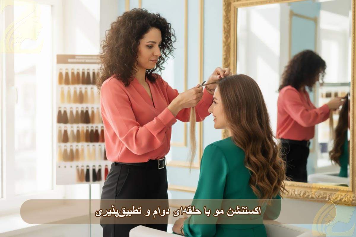 اکستنشن مو با حلقهای: دوام و تطبیقپذیری