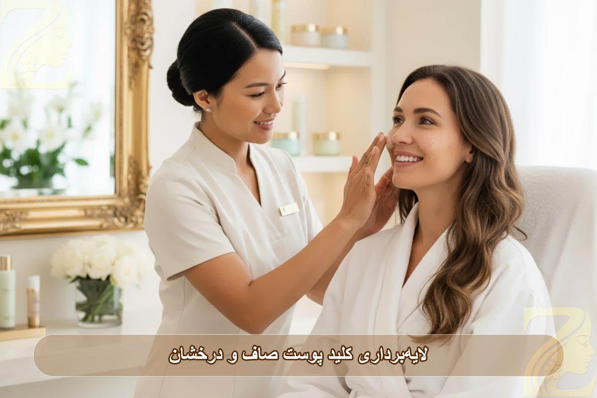 لایه‌برداری کلید پوست صاف و درخشان است