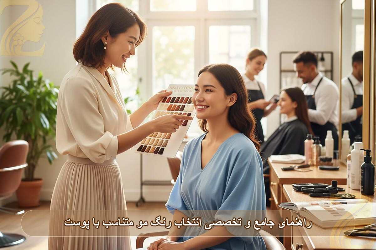 رنگ مو متناسب با پوست: راهنمای جامع و تخصصی انتخاب ۲۰۲۴