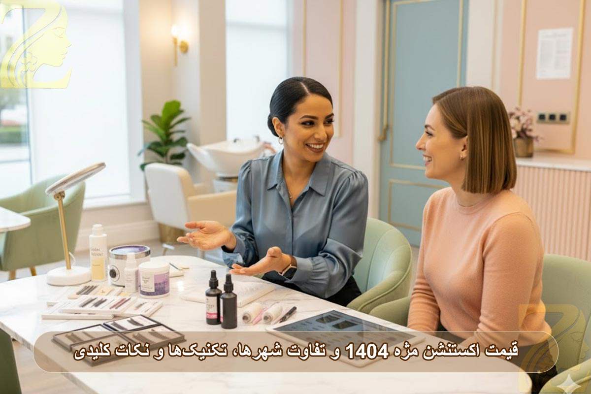 قیمت اکستنشن مژه ۱۴۰۴؛ تفاوت شهرها، تکنیک‌ها و نکات انتخاب بهترین متخصص
