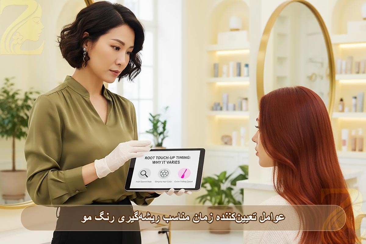 عوامل تعیین‌کننده زمان مناسب ریشه‌گیری رنگ مو
