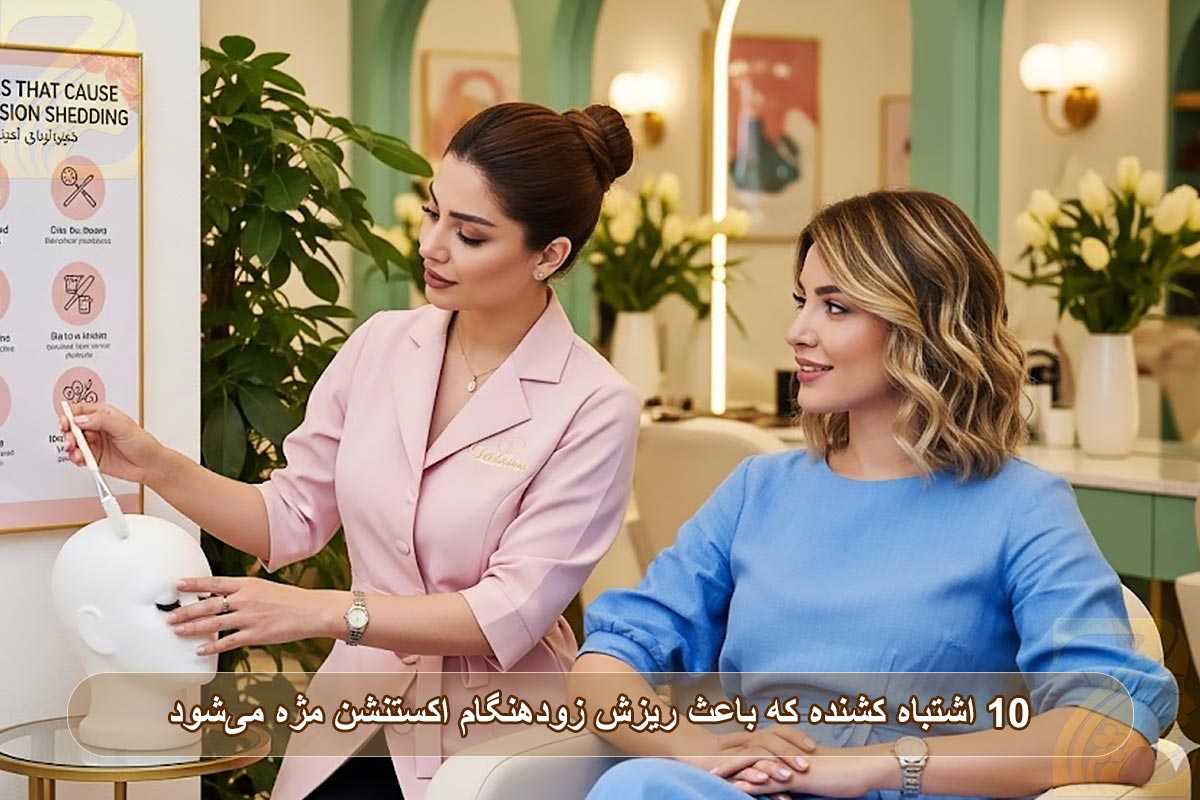 ۱۰ اشتباه کشنده که باعث ریزش زود هنگام اکستنشن مژه می‌شود