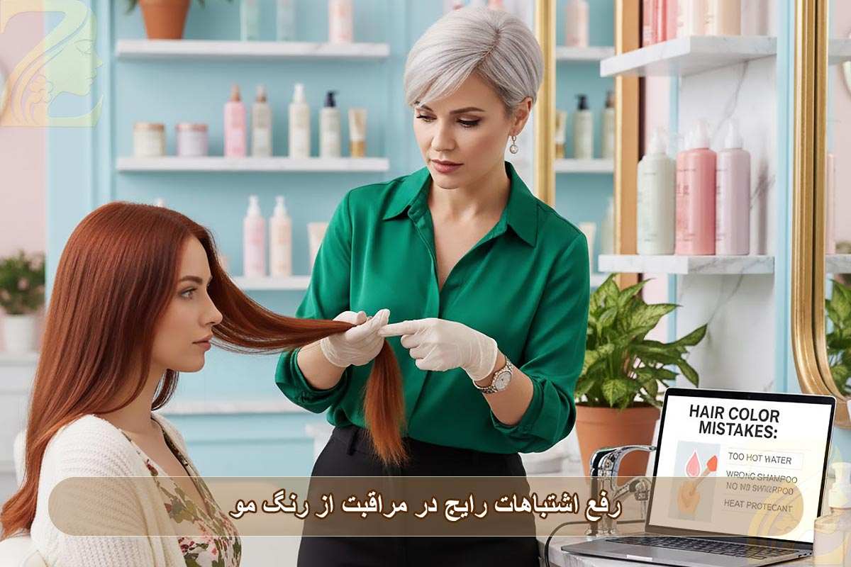 رفع اشتباهات رایج در مراقبت از رنگ مو