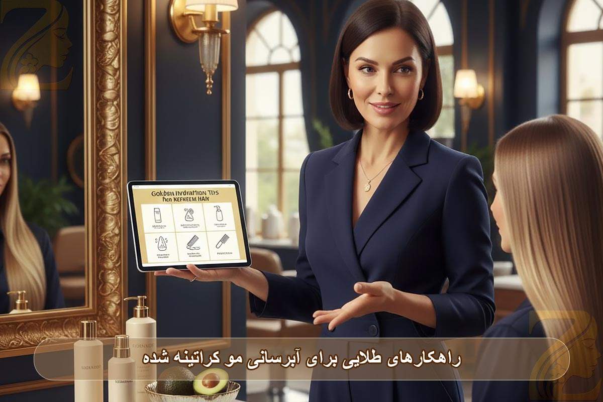 راهکارهای طلایی برای آبرسانی مو کراتینه شده