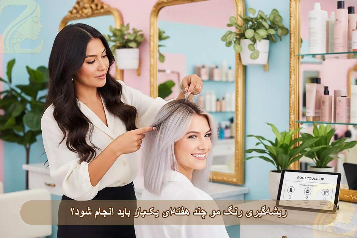 ریشه‌گیری رنگ مو چند هفته‌ای یک‌بار باید انجام شود؟
