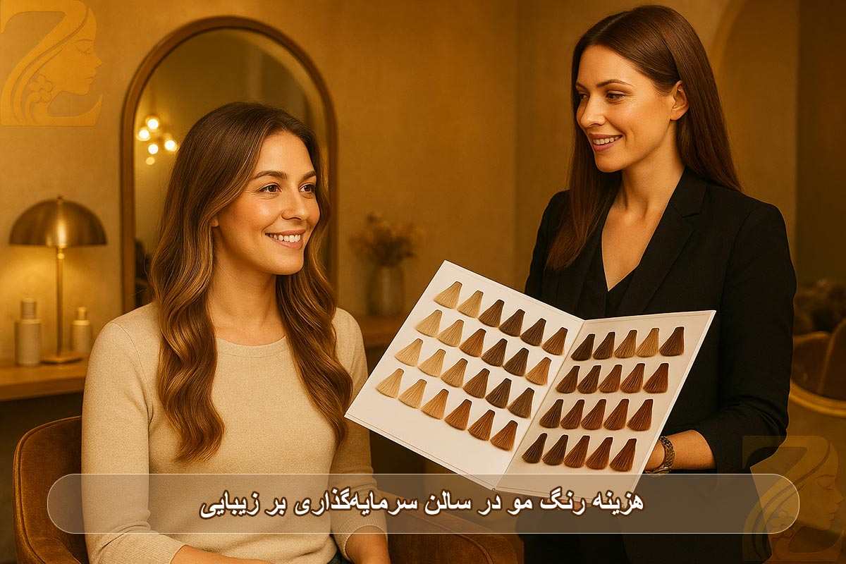 هزینه رنگ مو در سالن راز سرمایه‌گذاری بر زیبایی
