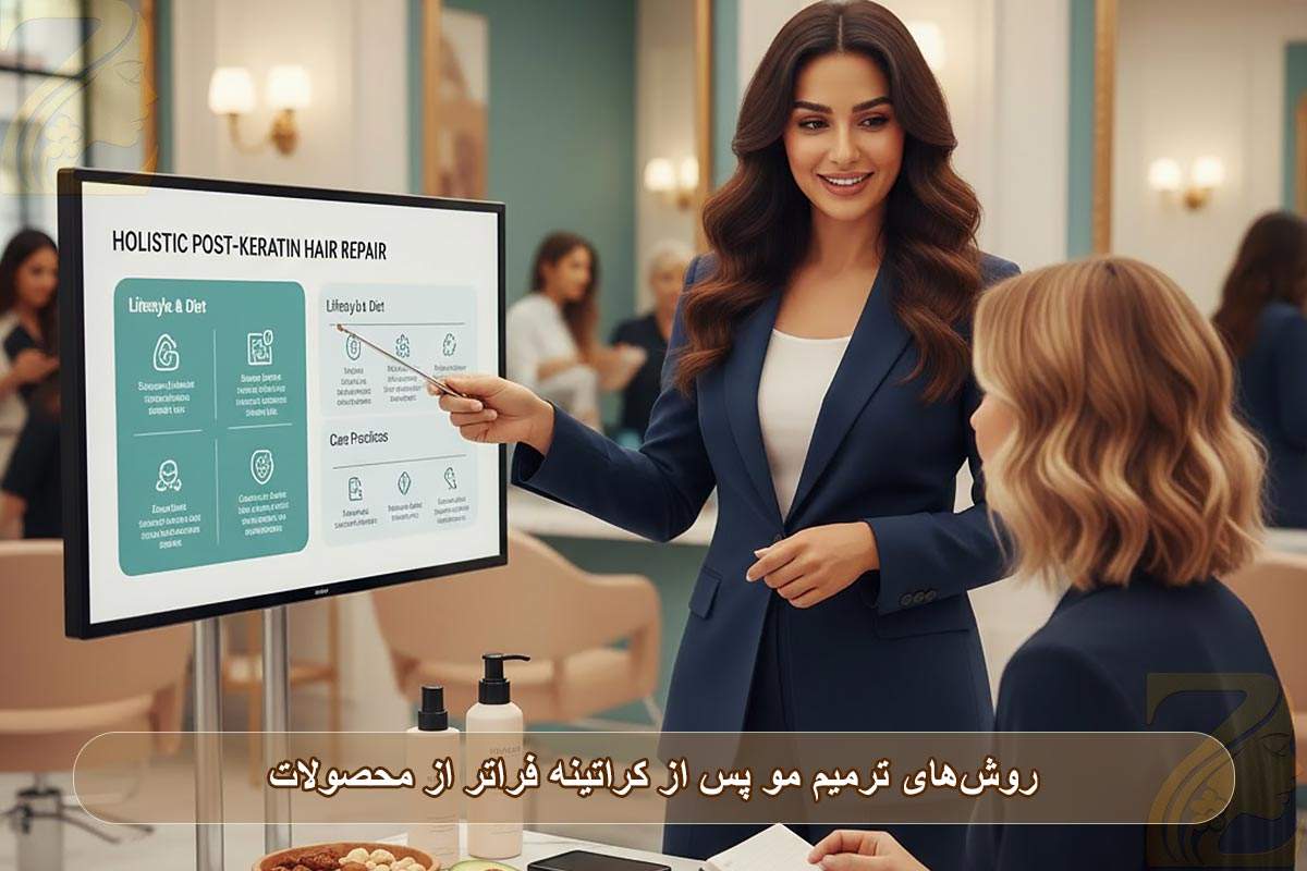 روش‌های ترمیم مو پس از کراتینه فراتر از محصولات