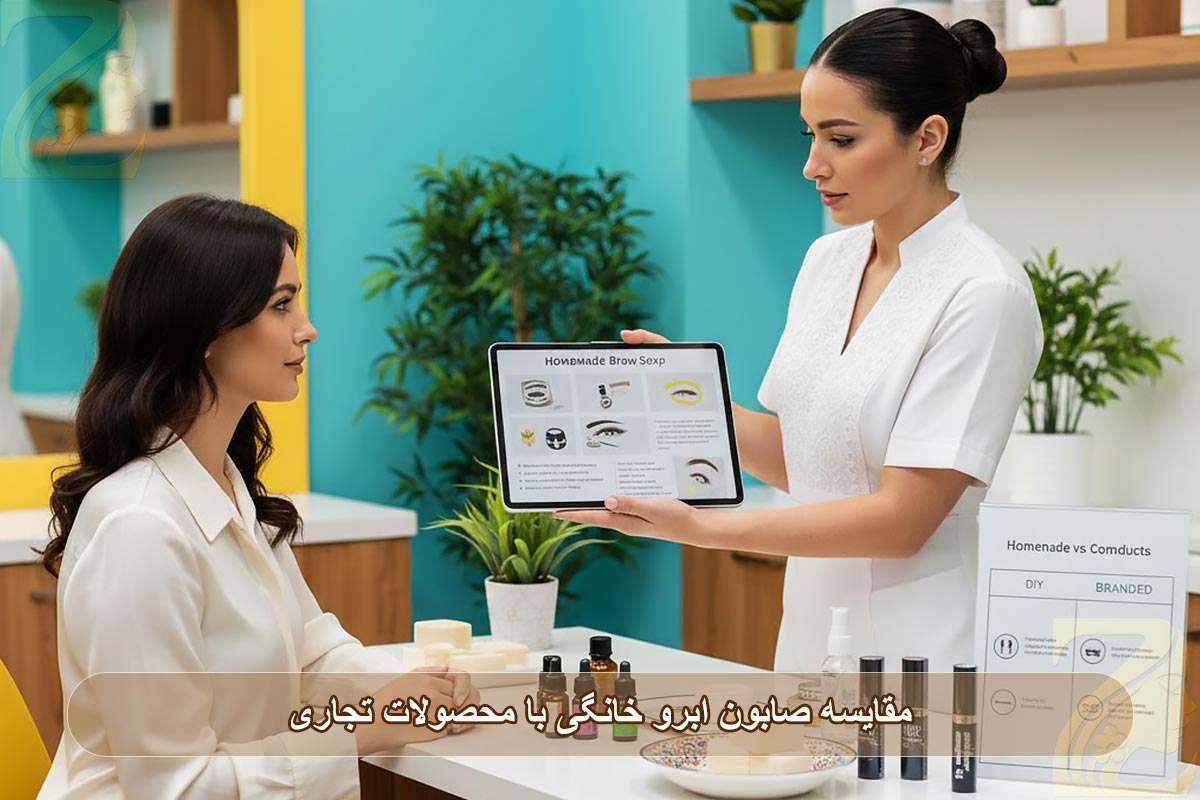 مقایسه صابون ابرو خانگی با محصولات تجاری