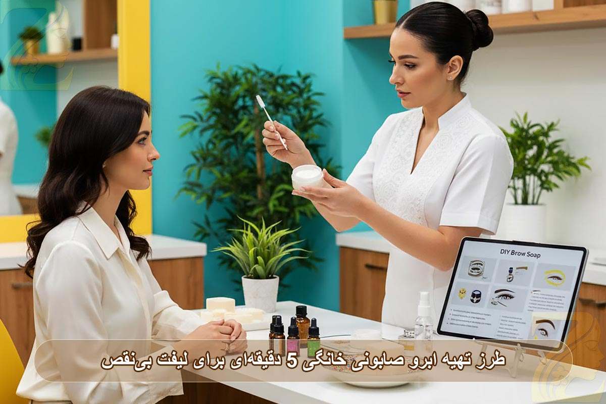 ابرو صابونی خانگی: طرز تهیه ۵ دقیقه‌ ای برای لیفت بی‌ نقص