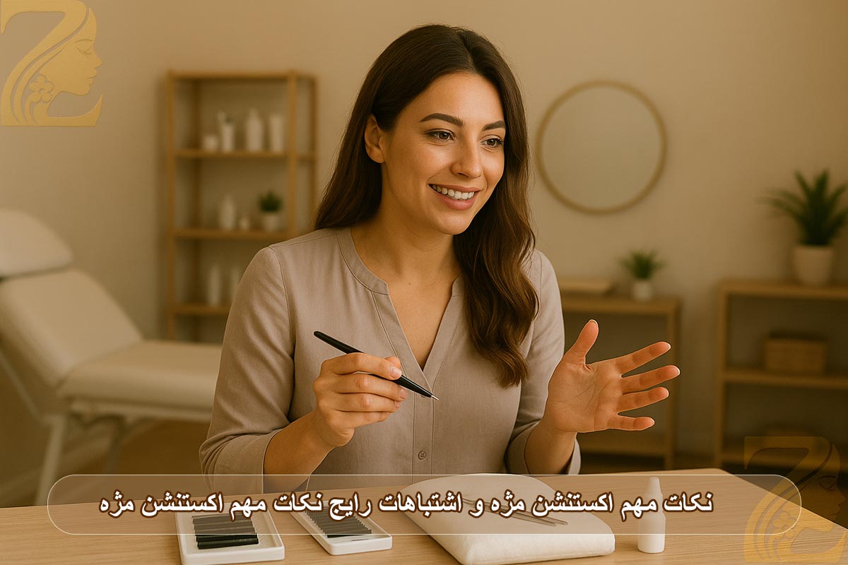 آموزش نکات مهم اکستنشن مژه و اشتباهات رایج
