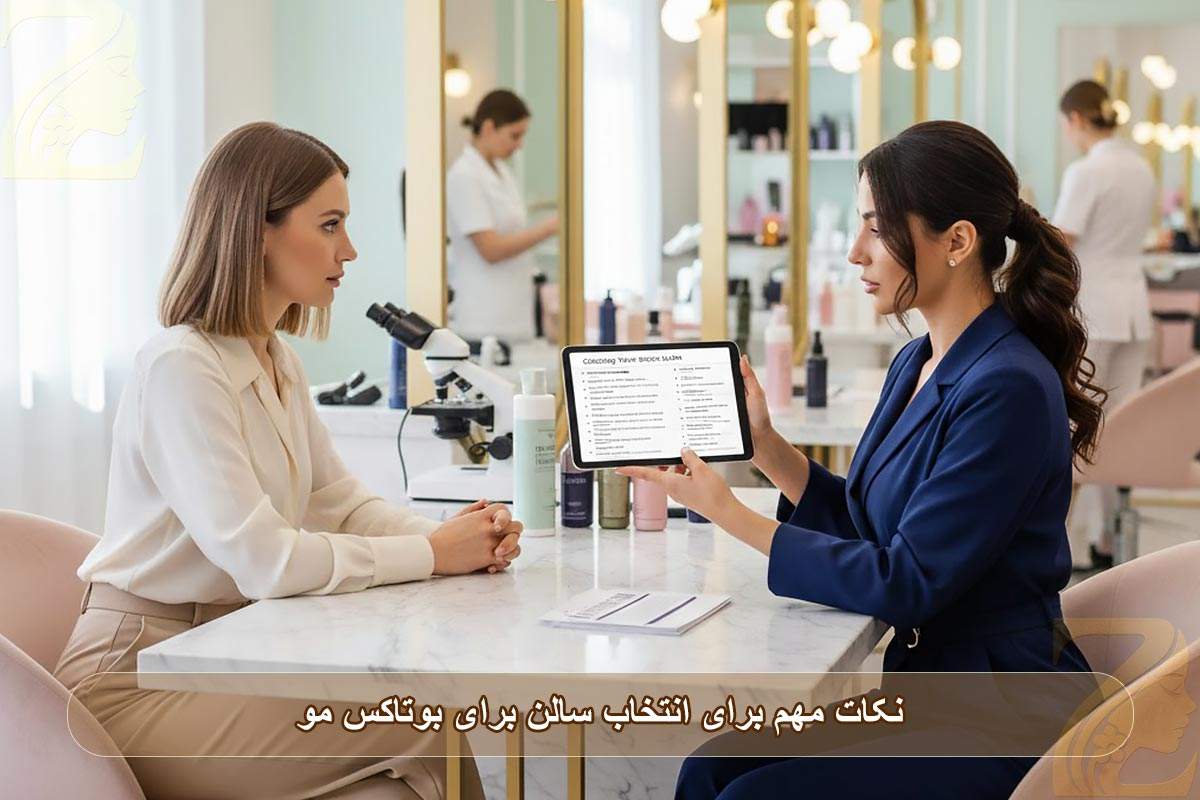 نکات مهم برای انتخاب سالن برای بوتاکس مو