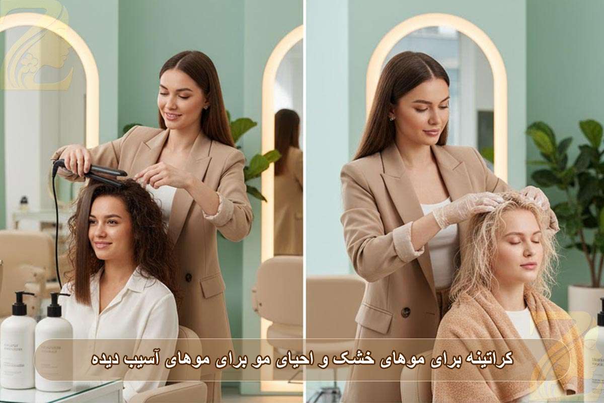 کراتینه برای موهای خشک و احیای موهای آسیب دیده