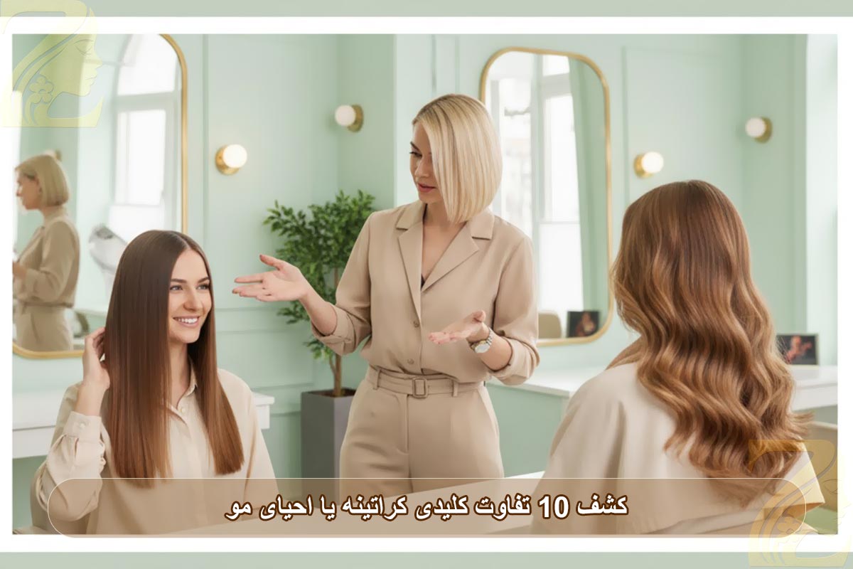 کراتینه یا احیای مو؟ ۱۰ تفاوت کلیدی را کشف کنید