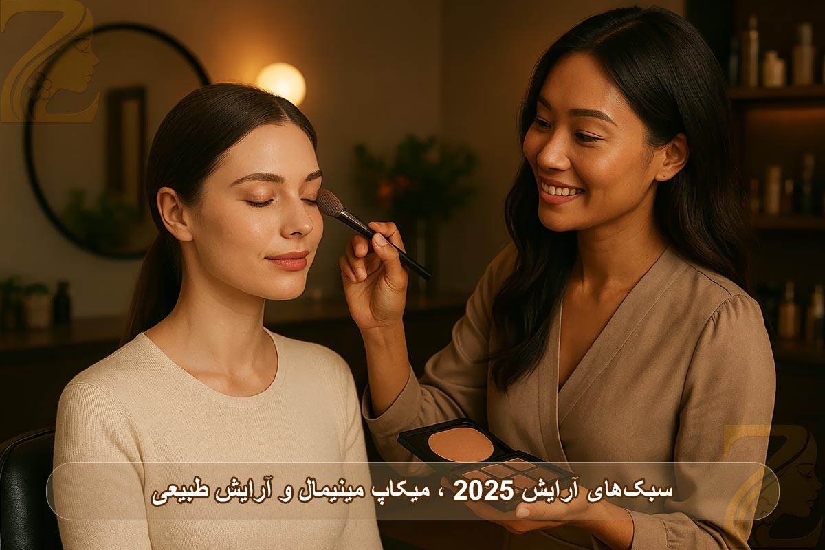 میکاپ مینیمال و آرایش طبیعی از سبک‌های آرایش ۲۰۲۵
