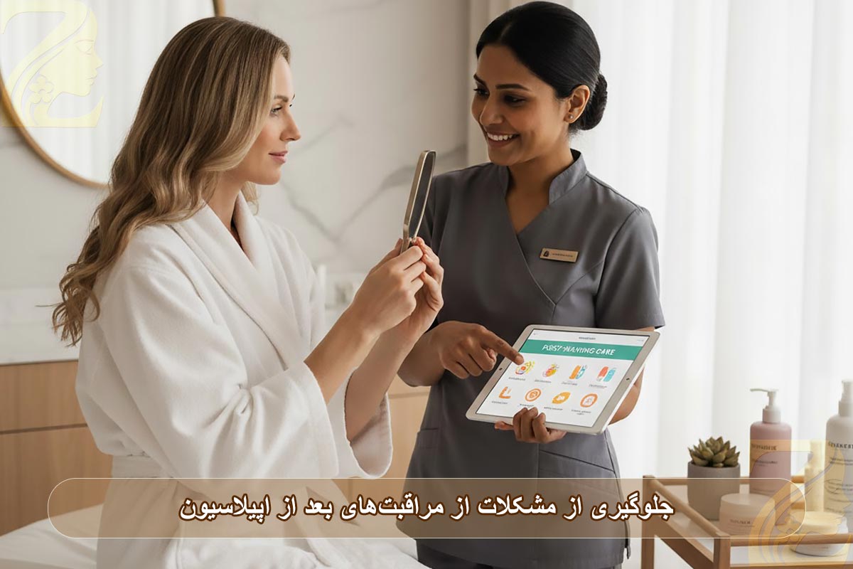 جلوگیری از مشکلات از مراقبت های بعد از اپیلاسیون