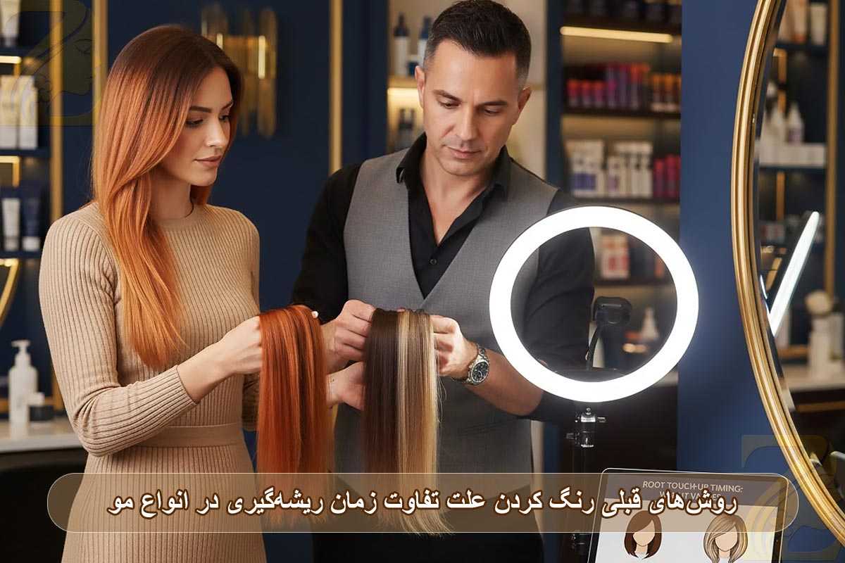 روش‌های قبلی رنگ کردن از عوامل تفاوت زمان ریشه‌گیری در انواع مو