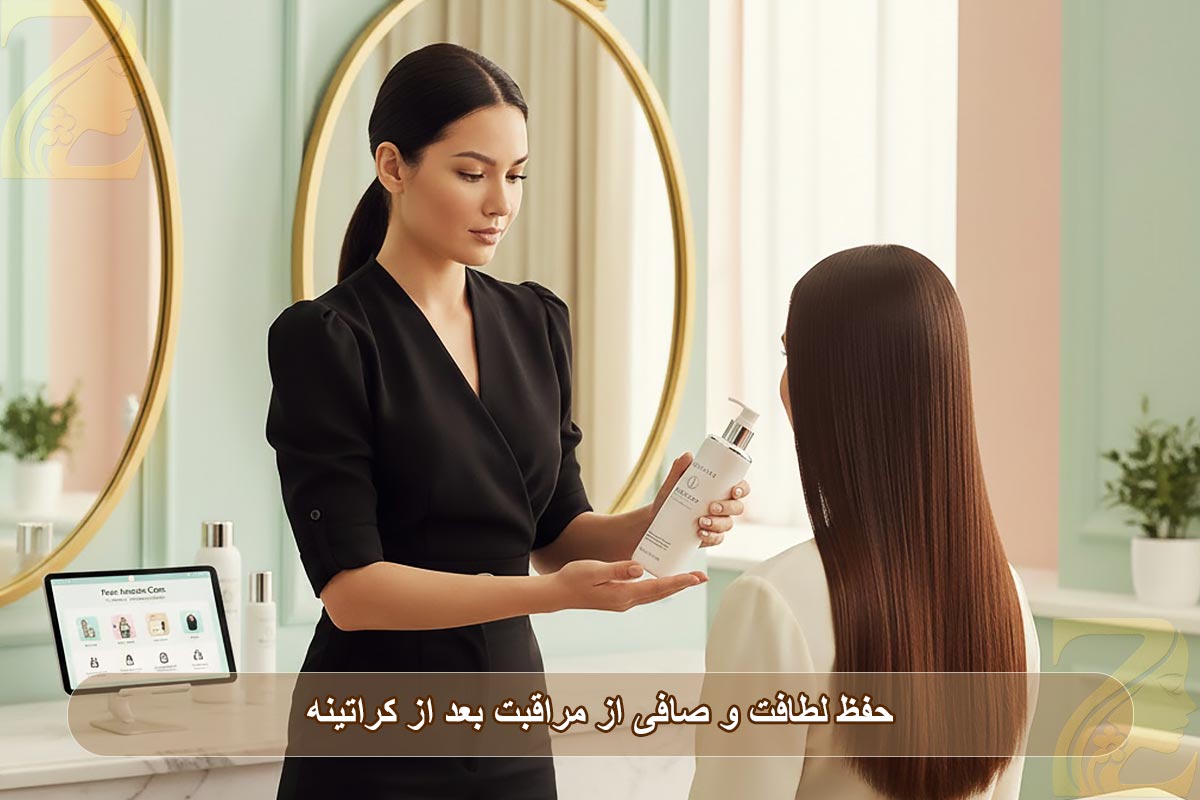 حفظ لطافت و صافی از مراقبت های بعد از کراتینه