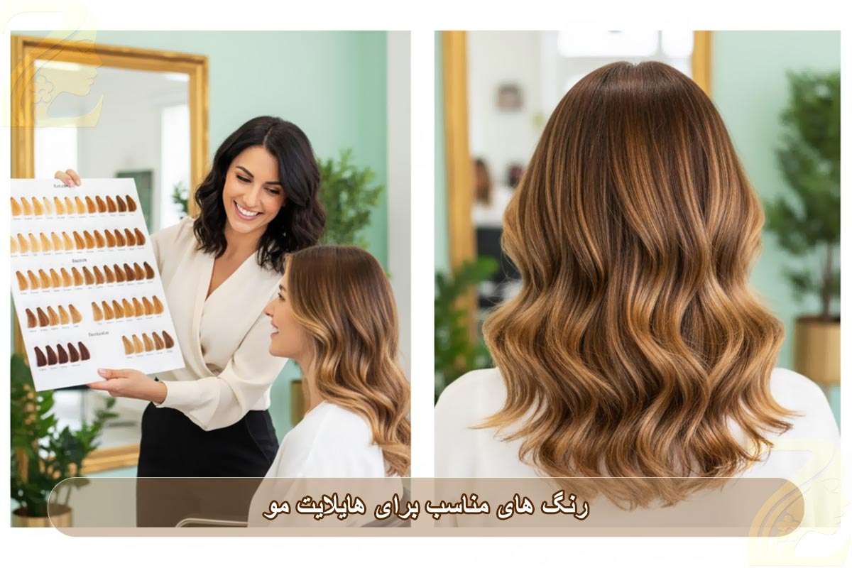 رنگ های مناسب برای هایلایت مو