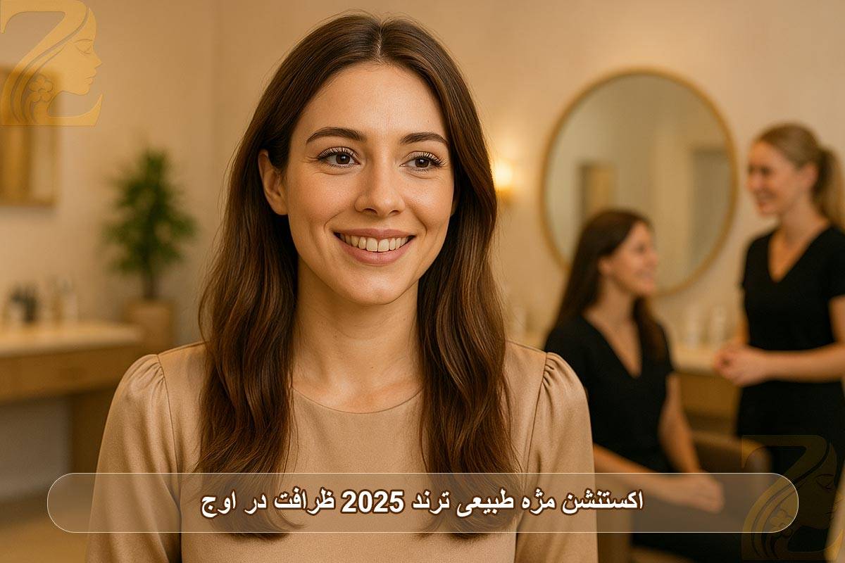 ظرافت در اوج اکستنشن مژه طبیعی ترند 2025