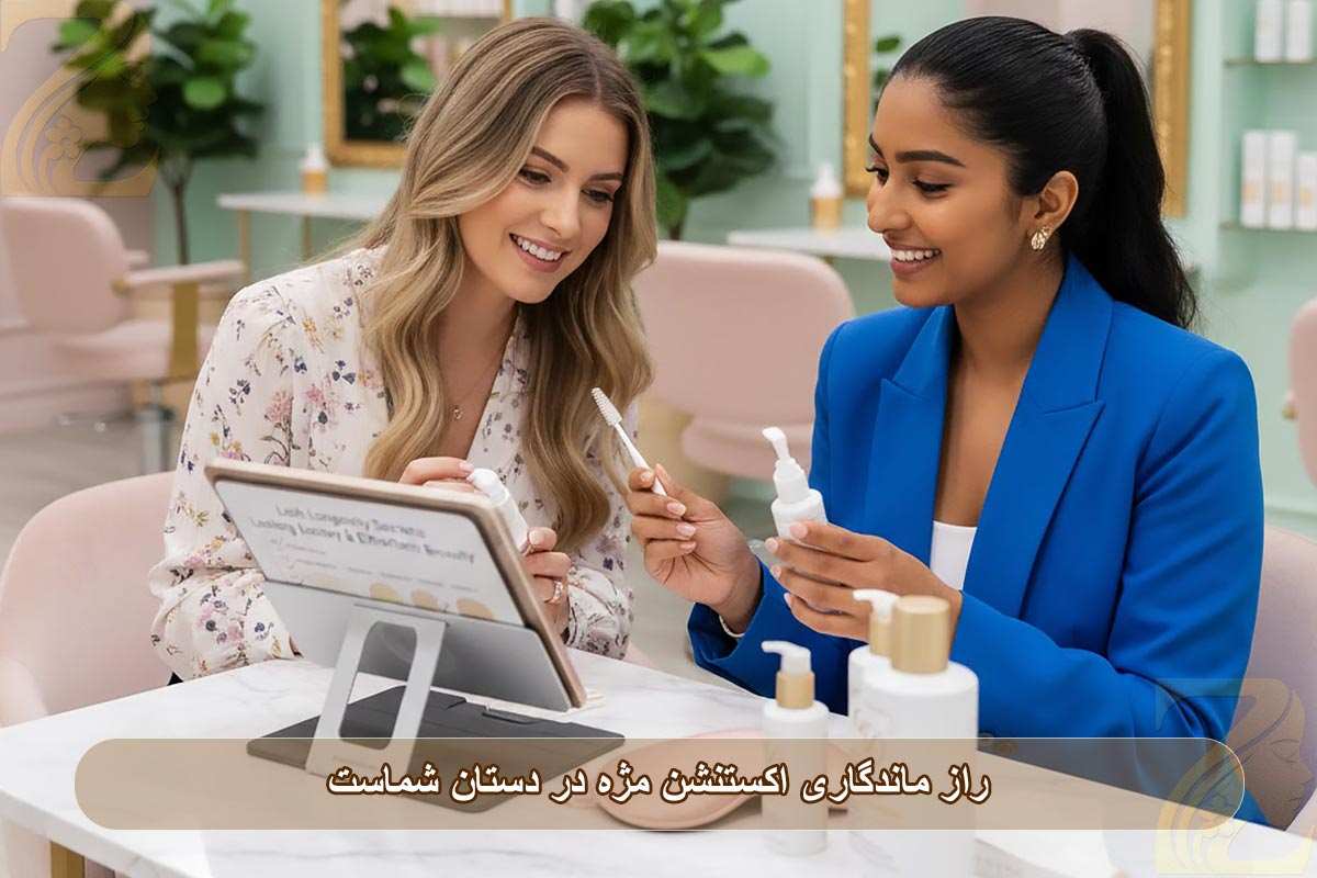 راز ماندگاری اکستنشن مژه در دستان شماست