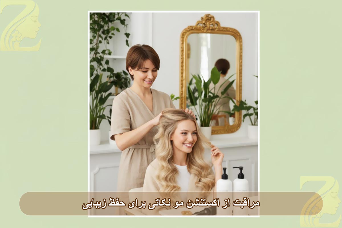 مراقبت از اکستنشن مو و نکاتی برای حفظ زیبایی